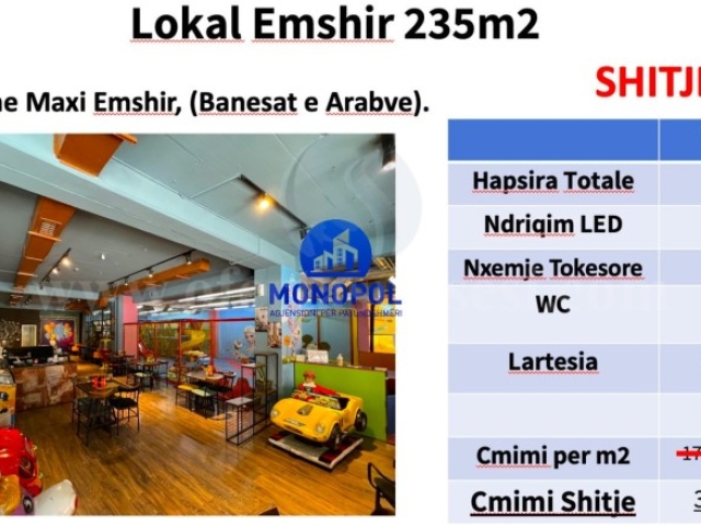 Shes lokalin 235m2 kati perdhes / Prishtine