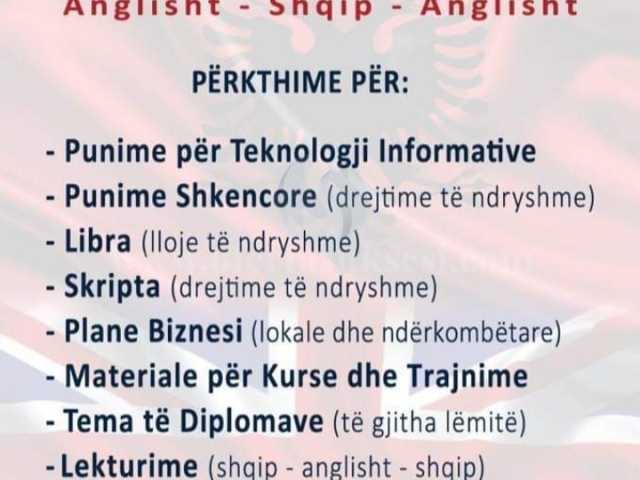 PËRKTHIME & LEKTURIME PROFESIONALE